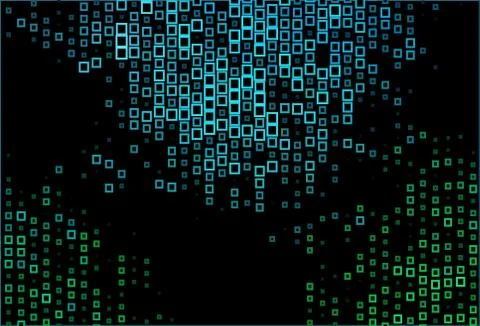 Dark BLUE vector texture in rectangular style. 스톡 일러스트