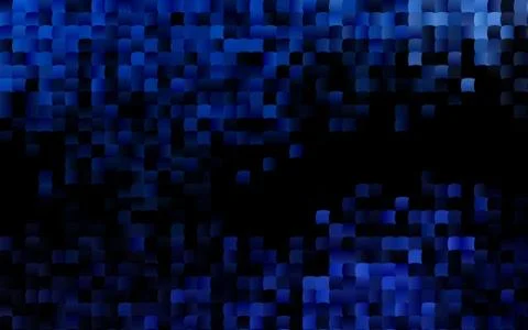 Dark BLUE vector texture in rectangular style. Stock Illustration