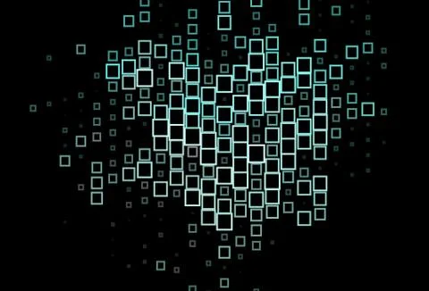 Dark BLUE vector texture in rectangular style. Illustrazione stock