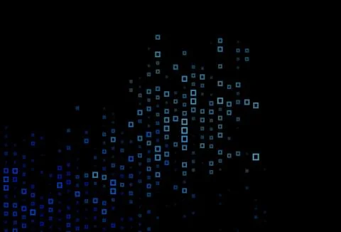 Dark BLUE vector texture in rectangular style. Stockillustratie