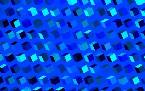 Dark BLUE vector texture in rectangular style. Stock Illustration