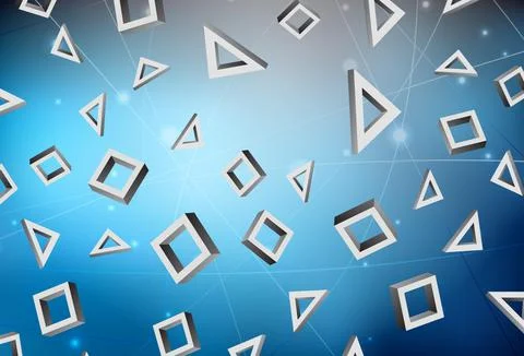 Dark BLUE vector texture in rectangular style. Stock Illustration