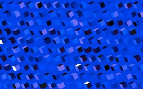 Dark BLUE vector texture in rectangular style. イラスト素材