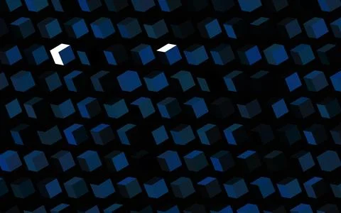 Dark BLUE vector texture in rectangular style. Stock Illustration