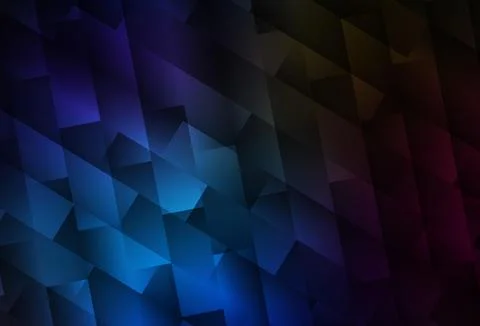 Dark BLUE vector texture in rectangular style. Illustrazione stock