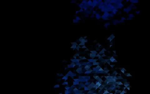 Dark BLUE vector texture in triangular style. Illustrazione stock
