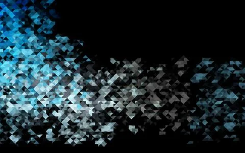 Dark BLUE vector texture in triangular style. Illustrazione stock