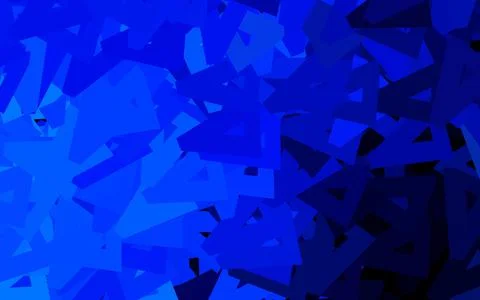 Dark BLUE vector texture with triangular style. Ilustração Stock