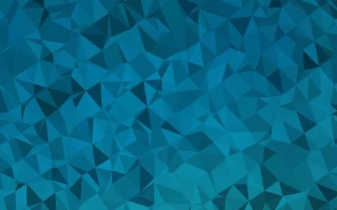 Dark BLUE vector triangle mosaic texture. Stock Illustration
