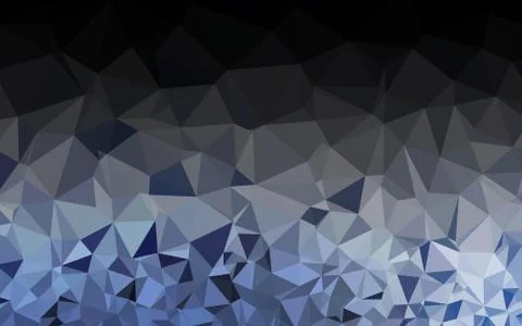 Dark BLUE vector triangle mosaic texture. Stock Illustration