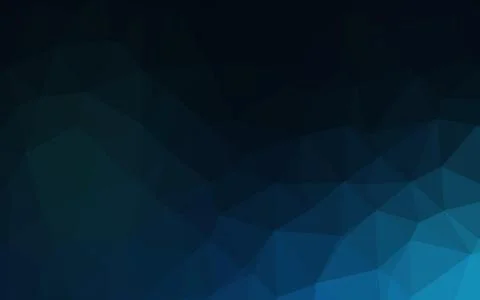 Dark BLUE vector triangle mosaic texture. イラスト素材