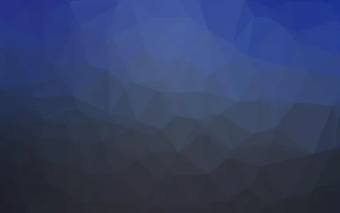 Dark BLUE vector triangle mosaic texture. Stock Illustration