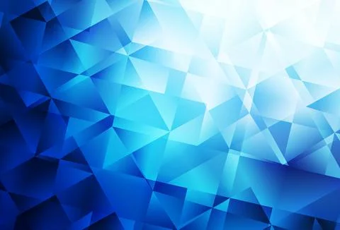 Dark BLUE vector triangle mosaic texture. Illustrazione stock