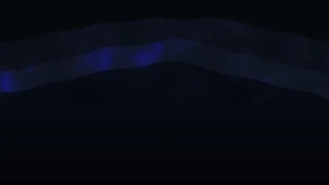 Dark blue wave motion graphic loop with glowing light curve texture Stock Footage 346546752