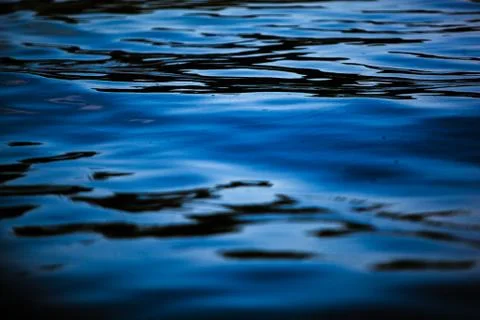 Dark blue waves Stock Photos