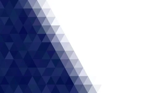 Dark Blue, White  triangular low poly, Mosaic pattern Background, Vector illu Stockillustratie