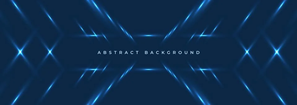 Dark blue wide abstract horizontal technology banner background with diagonal Stock Illustration