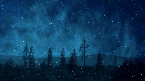 Dark Blue Winter Background Animation Stock Footage 119218955