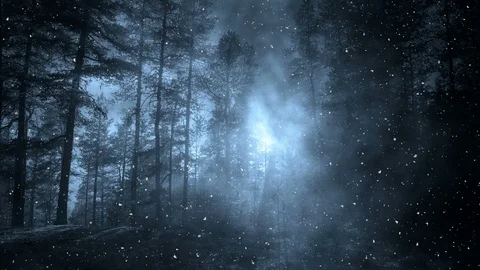 Dark Blue Winter Background Animation Stock Footage 119409568