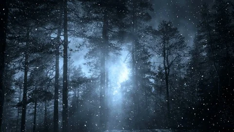 Dark Blue Winter Background Animation Stock Footage 119410932