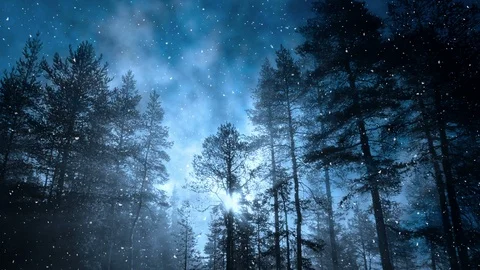 Dark Blue Winter Background Animation Stock Footage 119413034