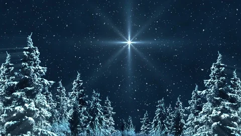 Dark Blue Winter Background Animation 库存影片 121352747