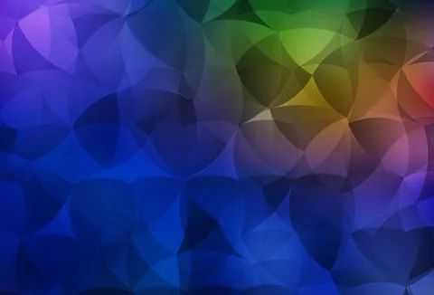 Dark Blue, Yellow vector backdrop with memphis shapes. Stock Illustration