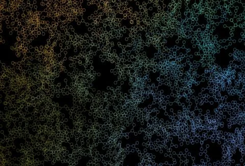 Dark Blue, Yellow vector backdrop with artificial intelligence data. Stock Illustration