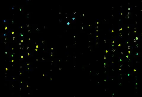 Dark Blue, Yellow vector backdrop with lines, rectangles. Stock Illustration