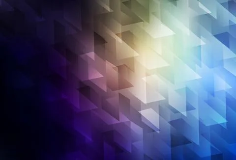 Dark Blue, Yellow vector backdrop with rhombus. Stock Illustration