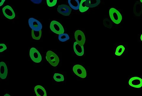 Dark Blue, Yellow vector background with bubbles. 스톡 일러스트