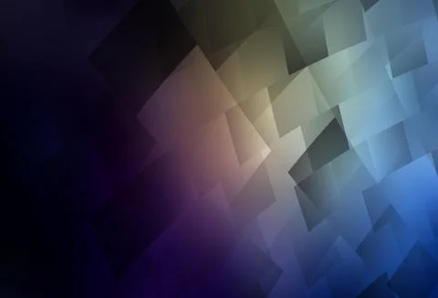 Dark Blue, Yellow vector background in polygonal style. Stock Illustration