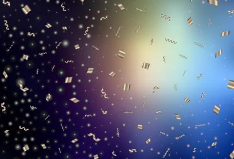 Dark Blue, Yellow vector background in Xmas style. Stock Illustration