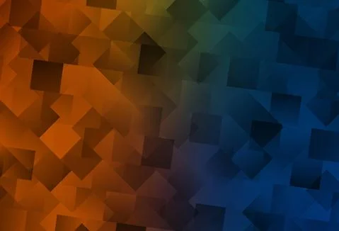 Dark Blue, Yellow vector background with rectangles. Illustrazione stock