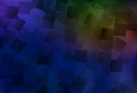 Dark Blue, Yellow vector background with rectangles. Stock Illustration