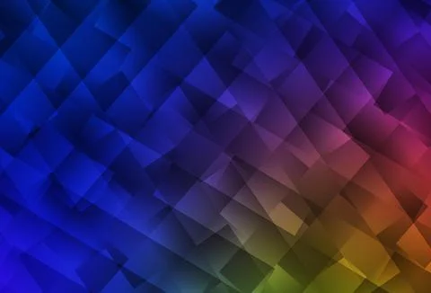 Dark Blue, Yellow vector background with rectangles. 스톡 일러스트