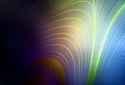 Dark Blue, Yellow vector blurred bright pattern. Stock Illustration
