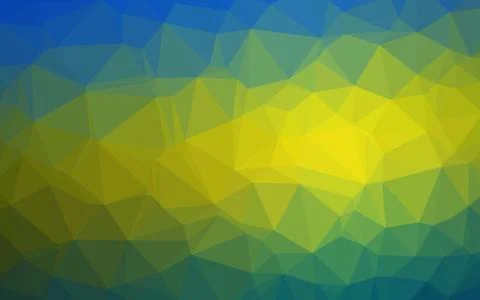 Dark Blue, Yellow vector blurry triangle texture. Illustrazione stock