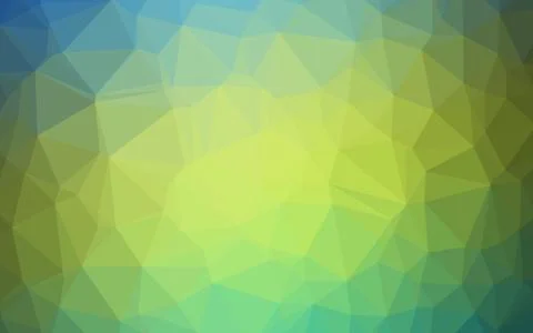 Dark Blue, Yellow vector blurry triangle pattern. Stock Illustration