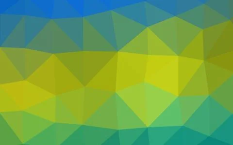 Dark Blue, Yellow vector blurry triangle pattern. 스톡 일러스트