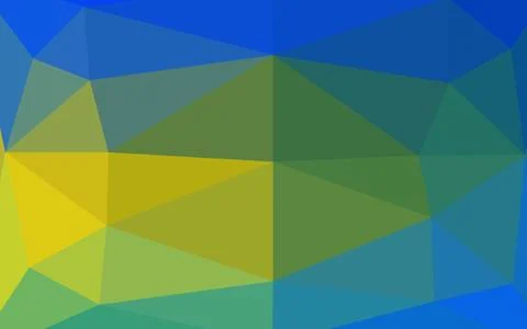 Dark Blue, Yellow vector blurry triangle texture. Illustrazione stock