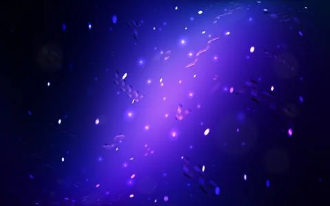 Dark Blue, Yellow vector cover with a xmas tree. Christmas tree on blurred ab Stock Illustration