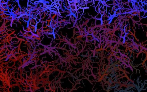 Dark Blue, Yellow vector doodle layout with branches, leaves. Stock Illustration