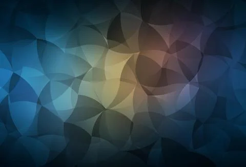 Dark Blue, Yellow vector gradient triangles pattern. Illustrazione stock