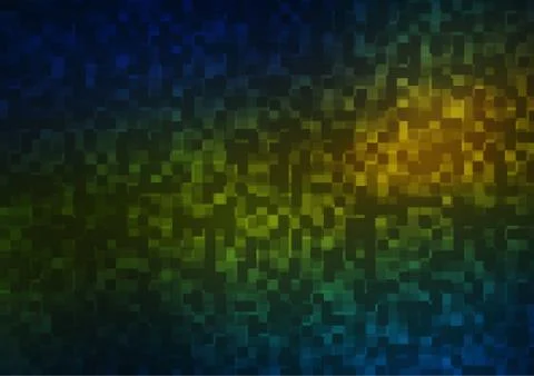 Dark Blue, Yellow vector layout with lines, rectangles. Illustrazione stock