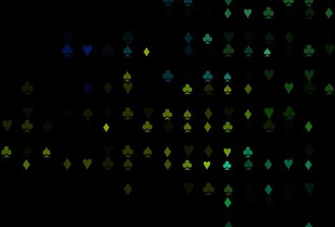 Dark Blue, Yellow vector layout with elements of cards. Illustrazione stock