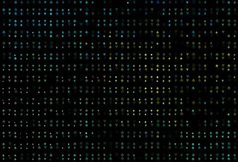 Dark Blue, Yellow vector layout with elements of cards. Stock Illustration