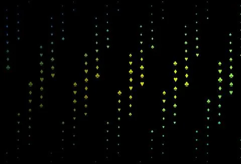 Dark Blue, Yellow vector layout with elements of cards. Ilustración de archivo