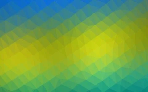 Dark Blue, Yellow vector low poly texture. Stock Illustration