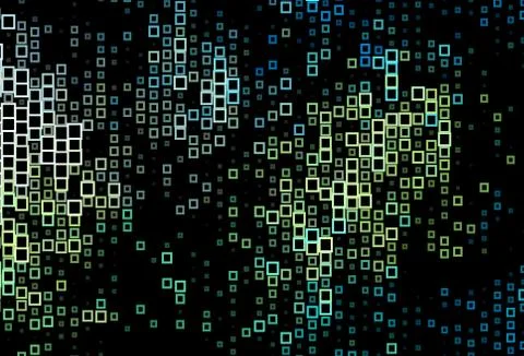 Dark Blue, Yellow vector pattern in square style. 스톡 일러스트